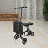 Foldable Knee Walker Scooter Crutch Alternative with Brakes & Storage Bag, 136kg