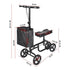 Foldable Knee Walker Scooter Crutch Alternative with Brakes & Storage Bag, 136kg