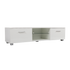 TV Cabinet Entertainment Unit Stand High Gloss Storage Shelf 140cm White