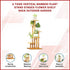 5 Tiers Vertical Bamboo Plant Stand Staged Flower Shelf Rack Outdoor Garden