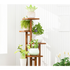 5 Tiers Vertical Bamboo Plant Stand Staged Flower Shelf Rack Outdoor Garden