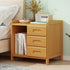 Bamboo Bedside Table Nightstand Storage Bedroom Sofa Side Stand