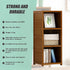 Bamboo Adjustable 3-Shelf Bookcase – Display Storage Rack Stand for Living Room, Bedroom, Office or Home Décor