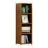 Bamboo 4-Shelf Bookcase – Adjustable Display Storage Rack Stand for Living Room, Bedroom, Office or Home Organisation
