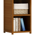 Bamboo 4-Shelf Bookcase – Adjustable Display Storage Rack Stand for Living Room, Bedroom, Office or Home Organisation