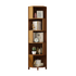 5-Shelf Corner Bookcase Industrial Bookshelf Display Storage Stand