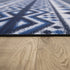 200x300cm Large Floor Blue Ethnic Rug – Modern Area Carpet for Bedroom, Living Room, Lounge or Home Décor Mat