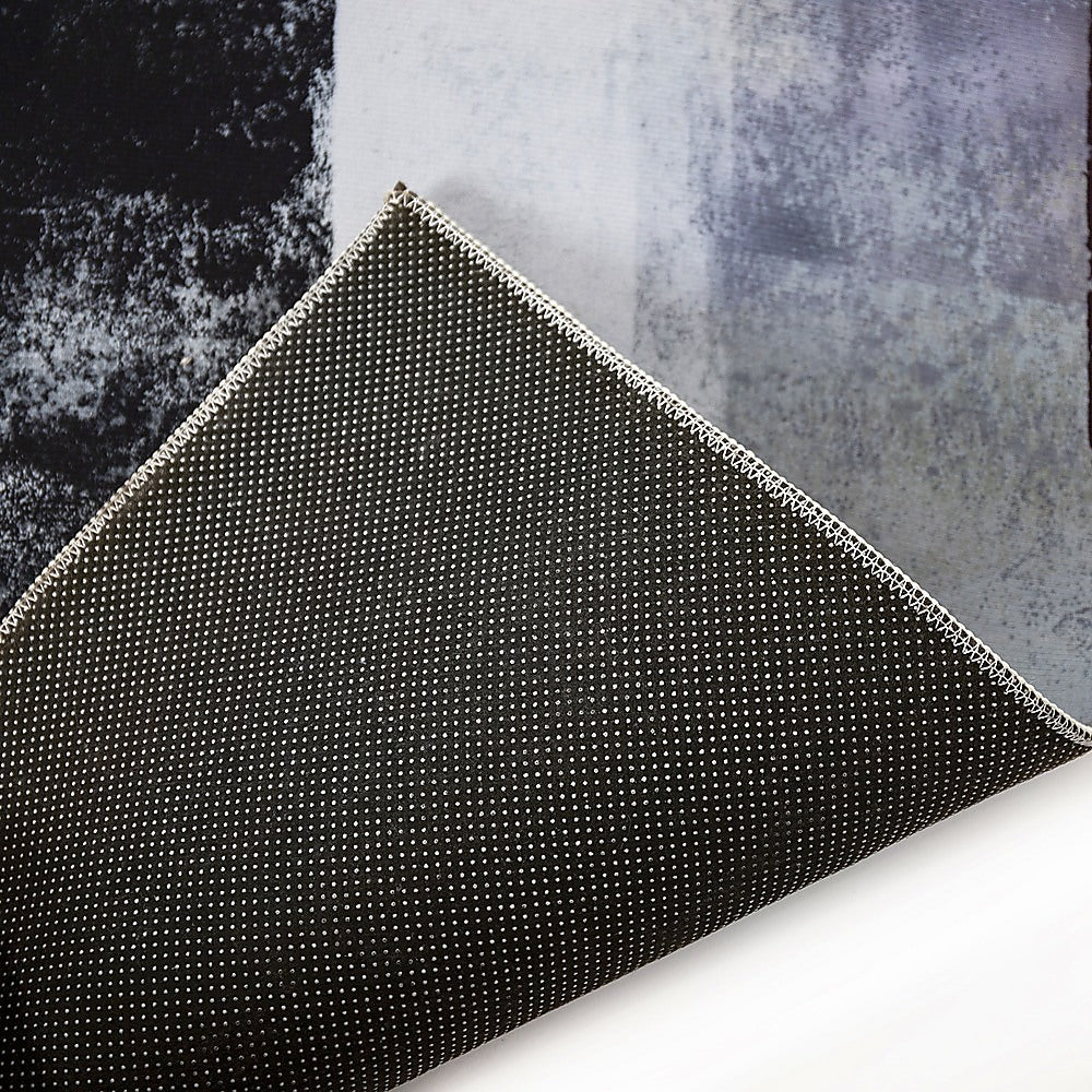 200x300cm Large Floor Blue Abstract Rug – Modern Area Carpet for Bedroom & Lounge