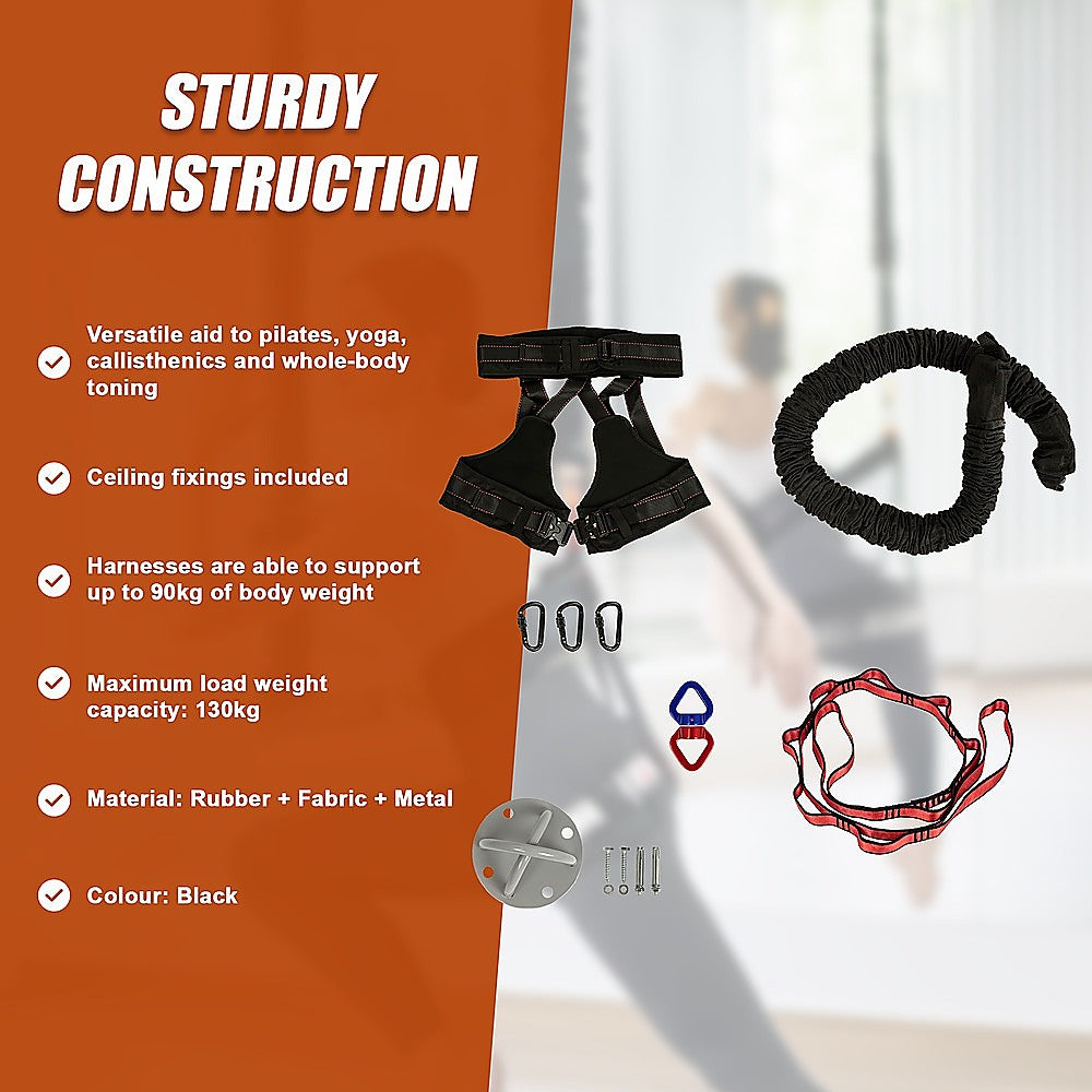 Heavy Bungee Cord Resistance Belt for Home Gym Yoga Bungee Rope Gravity Bungee 90kg