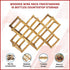 Wooden Wine Rack Freestanding 10 Bottles Countertop Storage