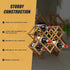 Wooden Wine Rack Freestanding 10 Bottles Countertop Storage