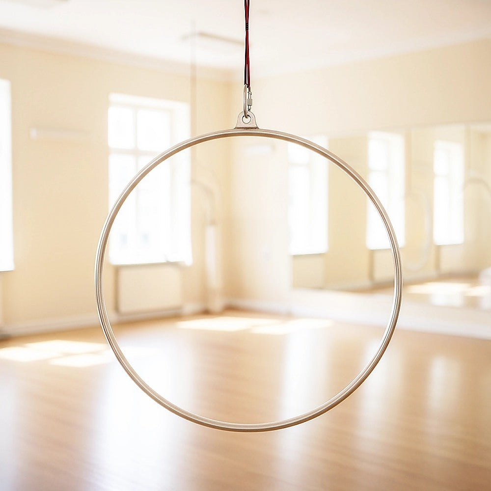 Aerial Yoga Hoop 90CM Lyra Hoop Circus Single Point Aerial Ring Set