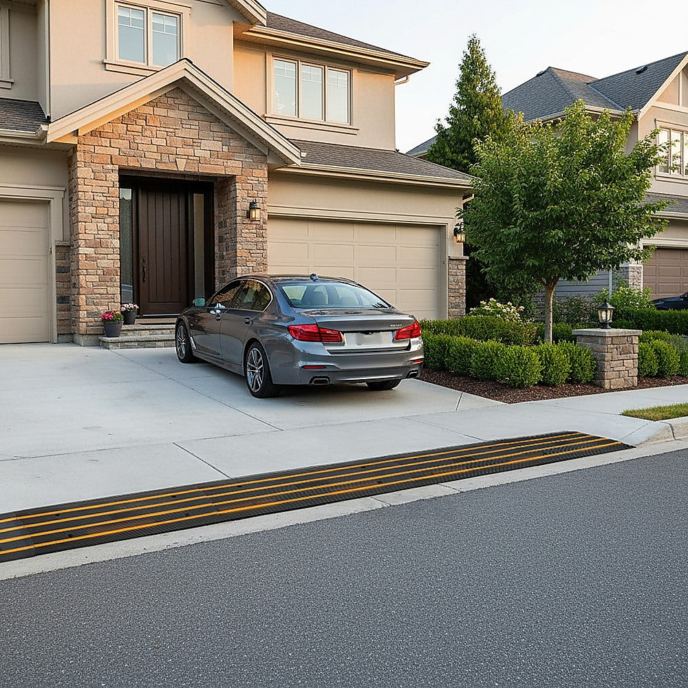 Car Driveway Curb Ramp Rubber 10,000 Kg Industrial Capacity