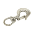 304 Stainless Steel Swivel Lift Clevis Chain Crane Hook with Safety Lock 650kg