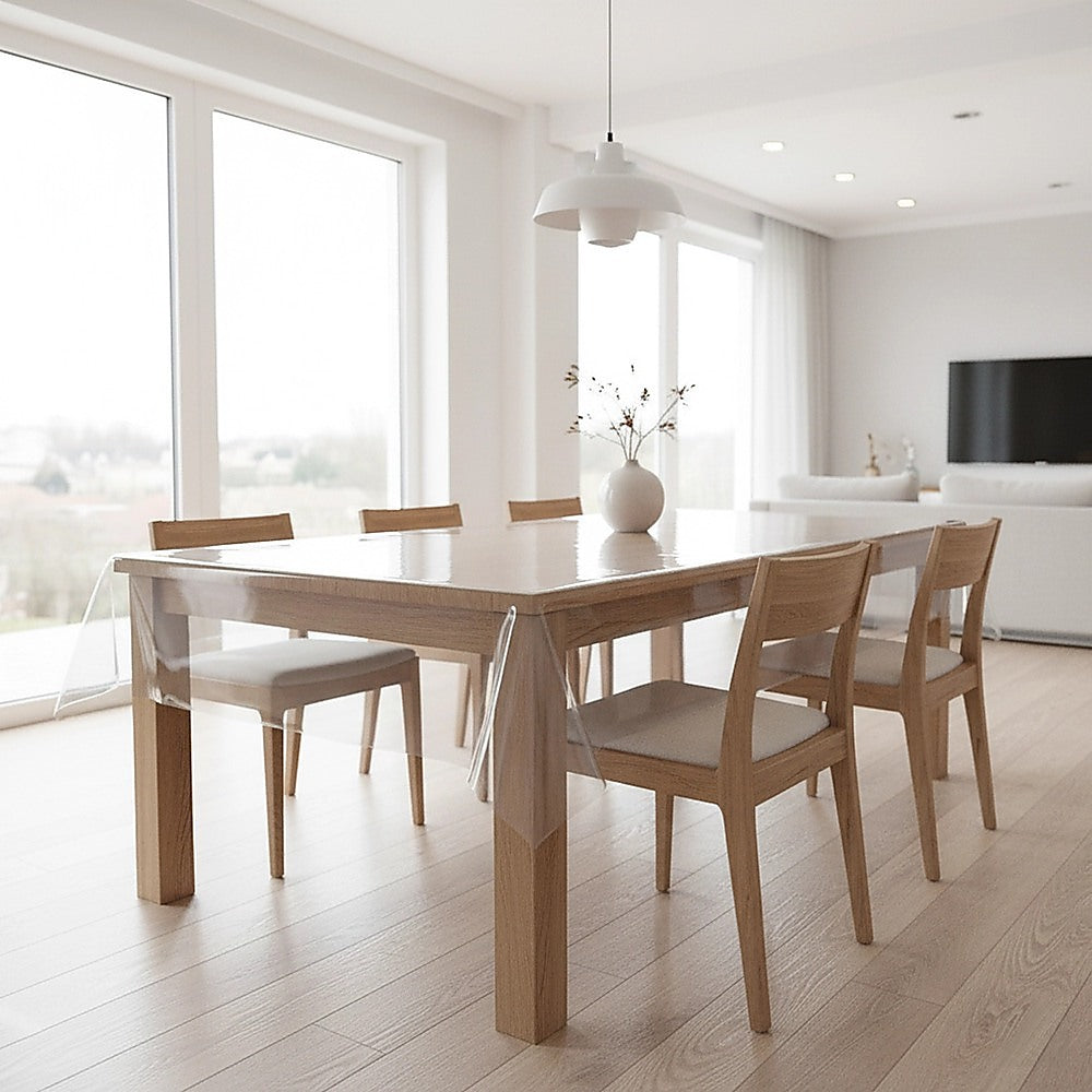 PVC Tablecloth Protector Table Cover Dining Table Cloth Plastic 2800x1170mm 2.0mm