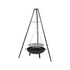 Tripod Garden Fire Pit BBQ – Cast Iron & Steel Round Outdoor Fire Bowl