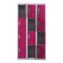 12-Door Locker for Office Gym Shed School Home Storage - Padlock-operated