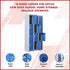 12-Door Locker for Office Gym Shed School Home Storage - Padlock-operated
