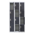 12-Door Locker for Office Gym Shed School Home Storage - Standard Lock with Keys