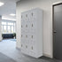 12-Door Locker for Office Gym Shed School Home Storage - 3-Digit Combination Lock