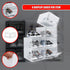 Sneaker Display Case Shoe Storage Organizer Box Stackable Plastic Clear Magnetic