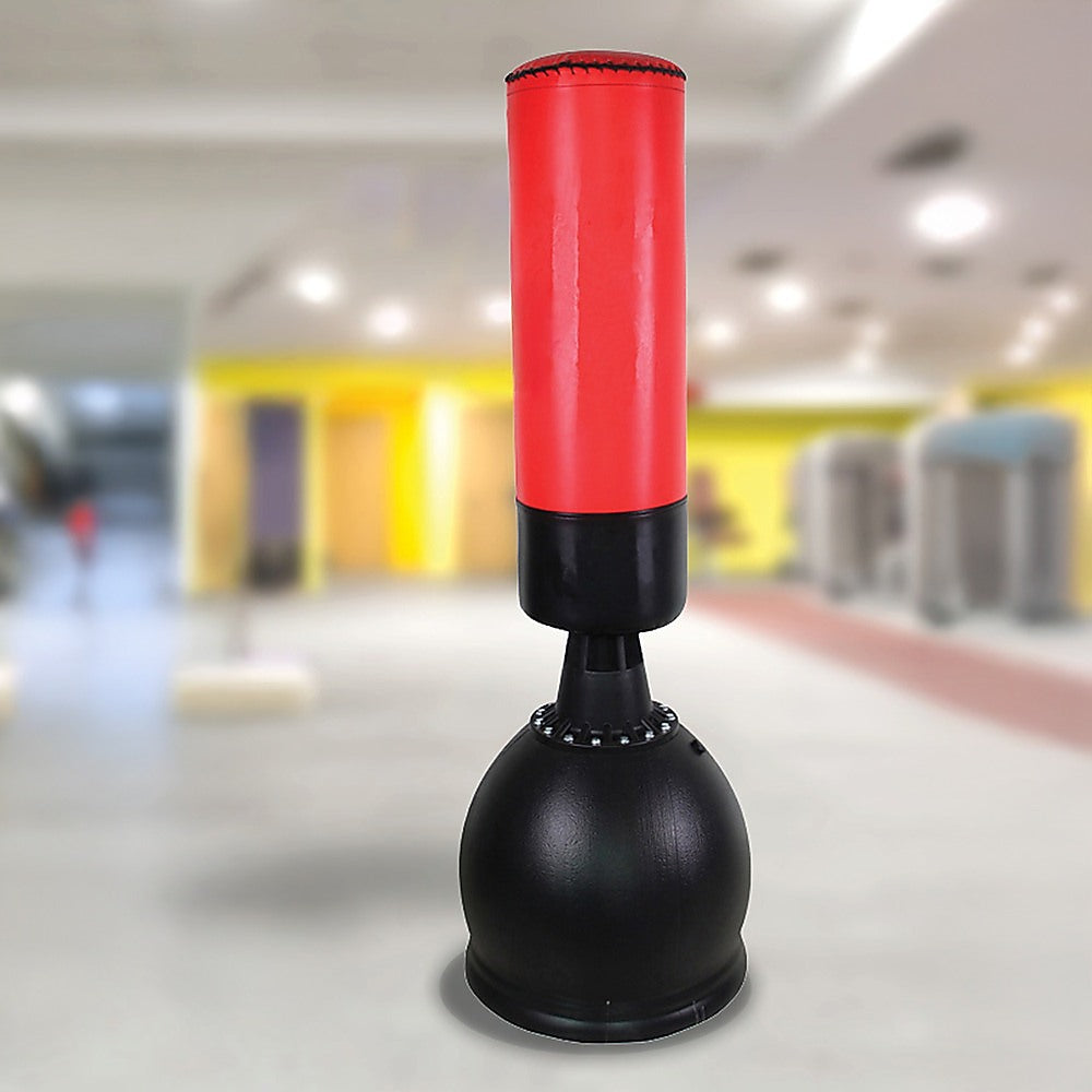 165cm Free-Standing Boxing Punching Bag, Water/Sand Fillable Base, 90cm