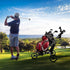 Randy & Travis 3-Wheel Foldable Golf Buggy Trolley Cart with Lockable Console