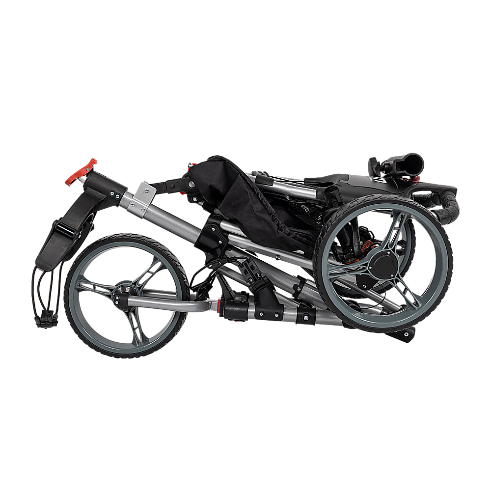 Randy & Travis 3-Wheel Foldable Golf Buggy Trolley Cart with Lockable Console