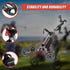 Randy & Travis 3-Wheel Foldable Golf Buggy Trolley Cart with Lockable Console