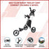 Golf Club Buggy Trolley Cart Compact Foldable 3 Wheel