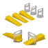 1000x Tile Leveling System Clips Levelling Spacer Tiling Tool Floor Wall