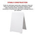 Double Side Sidewalk A-frame Sign Sandwich Board holds Graphic Plastic Panels