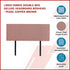 Linen Fabric Double Bed Deluxe Headboard Bedhead - Pearl Copper Brown