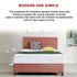 Linen Fabric Double Bed Deluxe Headboard Bedhead - Pearl Copper Brown