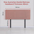 Linen Fabric Double Bed Deluxe Headboard Bedhead - Pearl Copper Brown