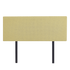 Linen Fabric Double Bed Deluxe Headboard Bedhead - Sulfur Yellow