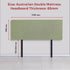 Linen Fabric Double Bed Deluxe Headboard Bedhead - Olive Green
