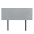 Linen Fabric Double Bed Deluxe Headboard Bedhead - Stone Grey