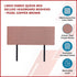 Linen Fabric Queen Bed Deluxe Headboard Bedhead - Pearl Copper Brown