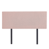 Linen Fabric Queen Bed Deluxe Headboard Bedhead - Pale Pink