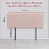 Linen Fabric Queen Bed Deluxe Headboard Bedhead - Pale Pink