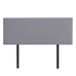 Linen Fabric Queen Bed Deluxe Headboard Bedhead - Slate Ash