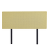 Linen Fabric Queen Bed Deluxe Headboard Bedhead - Sulfur Yellow