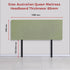 Linen Fabric Queen Bed Deluxe Headboard Bedhead - Olive Green