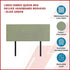 Linen Fabric Queen Bed Deluxe Headboard Bedhead - Olive Green