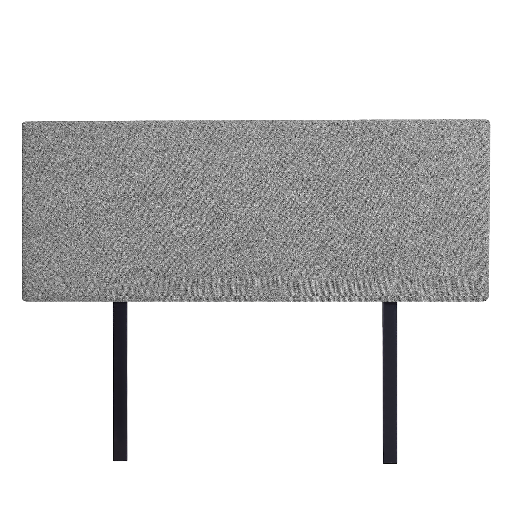 Deluxe Queen Bed Headboard in Charcoal Linen Fabric with Removable Cover