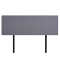 Linen Fabric King Bed Deluxe Headboard Bedhead - Slate Ash