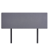 Linen Fabric King Bed Deluxe Headboard Bedhead - Slate Ash