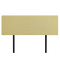 Linen Fabric King Bed Deluxe Headboard Bedhead - Sulfur Yellow