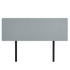 Deluxe King Bed Headboard in Stone Grey Linen Fabric with Removable Cover